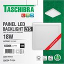 Ver imagem 1 de Luminária LED de Sobrepor 15140178 18W Bivolt Quadrado Branco Taschibra