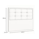 Ver imagem 4 de Cabeceira Cama Box Casal King 195 Cm Viena Linho Bege - Nexta Casa