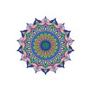 Ver imagem 2 de Adesivo de Parede New Mandala 19 Arte Destaque 0,60 X 0,60 Metros
