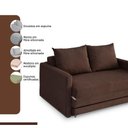 Ver imagem 5 de Sofa Cama Casal 147cm Trento Marrom Estofama