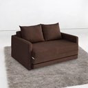 Ver imagem 2 de Sofa Cama Casal 147cm Trento Marrom Estofama