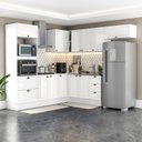 Ver imagem 1 de Cozinha Completa Modulada 8 Peças com Rodapé Pérola Yescasa Branco