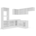 Ver imagem 3 de Cozinha Completa Modulada 8 Peças com Rodapé Pérola Yescasa Branco