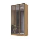 Ver imagem 2 de Guarda Roupa Ravi em Mdf 3 Portas Reflecta 120,5x232,2cm Olmo 1120
