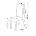 Ver imagem 3 de Mesa de Jantar 4 Lugares Los Angeles com Vidro - Panorama Móveis