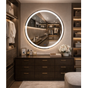 Ver imagem 3 de Espelho Banheiro Inteligente Touch Led 3 Cores + Desembacador com Display Digital 80x80 Cm