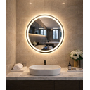 Ver imagem 5 de Espelho Banheiro Inteligente Touch Led 3 Cores + Desembacador com Display Digital 80x80 Cm