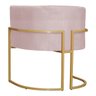 Kit 2 Poltronas Decorativa Sala de Estar Luana Base Gold Suede - 7