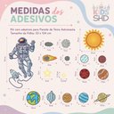 Ver imagem 3 de Adesivo de Parede Decorativo Astronauta Estrelas Planetas P