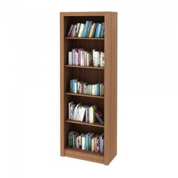 Kit 2 Peças com Mesa para Escritório em L e Estante Espresso Móveis - 4