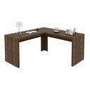 Ver imagem 7 de Conjunto 2 Peças com Mesa para Escritório em L e Estante Espresso Móveis Marrom