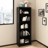 Kit 2 Peças com Mesa para Escritório em L e Estante Espresso Móveis - 9