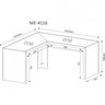 Kit 2 Peças com Mesa para Escritório em L e Estante Espresso Móveis - 4