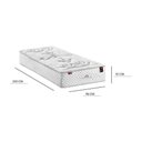 Ver imagem 4 de Colchão de Solteirão Molas Ensacadas (96x203x35) Pulse King Koil CR455B Branco