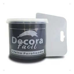 Cimento Queimado com Efeito Perolizado Decora Fácil 1kg - Carbono - 2
