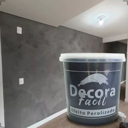 Cimento Queimado com Efeito Perolizado Decora Fácil 1kg - Carbono - 8