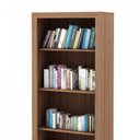 Ver imagem 6 de Conjunto 3 Peças com Mesa para Escritório em L, Estante Livreiro Aberta e com 2 Portas Marrom
