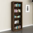 Ver imagem 3 de Conjunto 3 Peças com Mesa para Escritório em L, Estante Livreiro Aberta e com 2 Portas Marrom