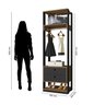 Guarda Roupa Módulo Closet Cabideiro 2 Gavetas Titan Móveis Leão - 4