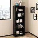 Ver imagem 2 de Kit 3 Peças com Mesa para Escritório em L, Estante Livreiro Aberta e Estante com 2 Portas