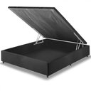 Ver imagem 3 de Cama Box com Baú Casal Preto + Colchão Molas Ensacadas Miami 138x188x64cm