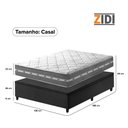 Ver imagem 5 de Cama Box Baú Casal Preto + Colchão Molas Ensacadas Zidi Miami 138x188x64cm