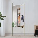 Ver imagem 3 de Espelho Decorativo de Chão Hanger Dourado 180x63cm Retangular