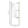 Espelho Decorativo de Chão Hanger Dourado 180x63cm Retangular - 4