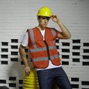 Ver imagem 4 de Colete Faixa Sinalizador Blusao Fluorescente Refletivo EPI Obra Construçao Transito Guarda Segurança