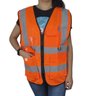 Colete Faixa Sinalizador Blusao Fluorescente Refletivo EPI Obra Construçao Transito Guarda Segurança - 9