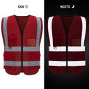Ver imagem 2 de Colete Faixa Sinalizador Blusao Fluorescente Refletivo EPI Obra Construçao Transito Guarda Segurança