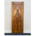 Ver imagem 4 de Folha de Porta Madeira Maciça Entalhada Santa 90x210x3,5cm Cedro Rosa