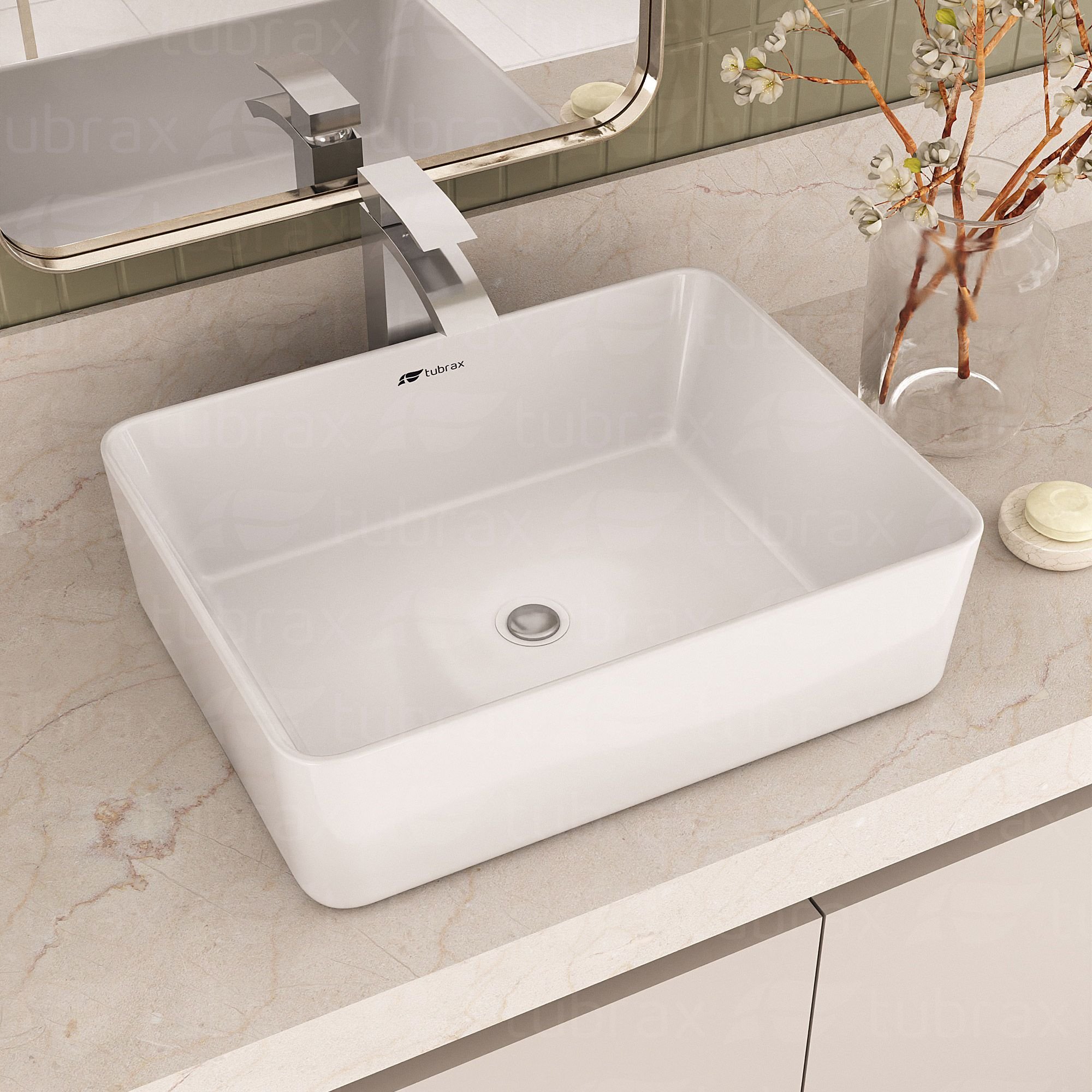Cuba Lavabo Banheiro Cerâmica Louça Retangular Branca Apoio Tubrax é ruim? Cuba Lavabo Banheiro Cerâmica Louça Retangular Branca Apoio Tubrax é boa?