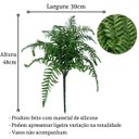 Ver imagem 2 de 2 Folhas de Samambaia Artificial Realista para Arranjos e Vasos