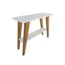 Ver imagem 2 de Aparador Minimalista em Mdf Off White/amadeirado Luana