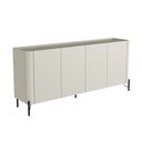 Ver imagem 2 de Buffet Bend 180 cm Porta Lisa Incolar Luna com Pé Preto