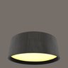 Plafon Redondo Madeira Preto 60cm - Preto - 3