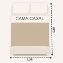Ver imagem 4 de Kit Cobre Leito Max Casal Percal 300 Fios Colcha Dupla Face Bordado Matelassê 3 Peças Verde