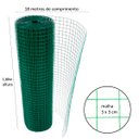 Ver imagem 2 de Tela Revestida Pvc Alambrado Cerca Malha 3x3 2.2 Mm 1,80 Altura 18m de Comprimento