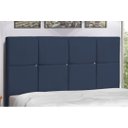 Ver imagem 3 de Cabeceira Estofada Box Casal Queen Size Encosto para Cama Civic 164x126 Cm Azul Marinho