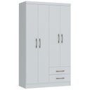 Ver imagem 3 de Guarda Roupa Solteiro 4 Portas 2 Gavetas Fiori Móveis Castro