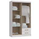 Ver imagem 4 de Guarda Roupa Solteiro 4 Portas 2 Gavetas Fiori Móveis Castro