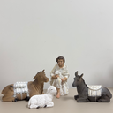 Ver imagem 2 de Presépio de Natal 11 Peças 30cm Resina Premium Acabamento Artesanal e Alto Padrão Decorativo R-8961-