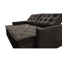 Ver imagem 4 de Sofá Sem Caixa Retrátil e Reclinável 1,65m Cama inBox Studio Suede Velusoft Café