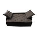 Ver imagem 5 de Sofá Sem Caixa Retrátil e Reclinável 1,65m Cama inBox Studio Suede Velusoft Café