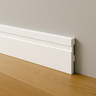 Kit 20 Barras Rodapé Poliestireno 10cm Frisado Branco 2m Rm Decor - 1