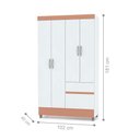 Ver imagem 2 de Guarda Roupa Casa do Horizonte 4 Portas Branco