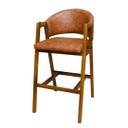 Ver imagem 2 de Kit 6 Banquetas Madeira Flora Gourmet-assento Sintético Ocre-gatmagazine