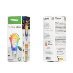 Lâmpada Smart Filamento Wi-fi LED 6W St64 RGB Taschibra - 3