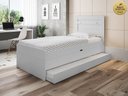 Ver imagem 1 de Cama Solteiro Larissa com Cama Auxiliar Branco - Framar Móveis